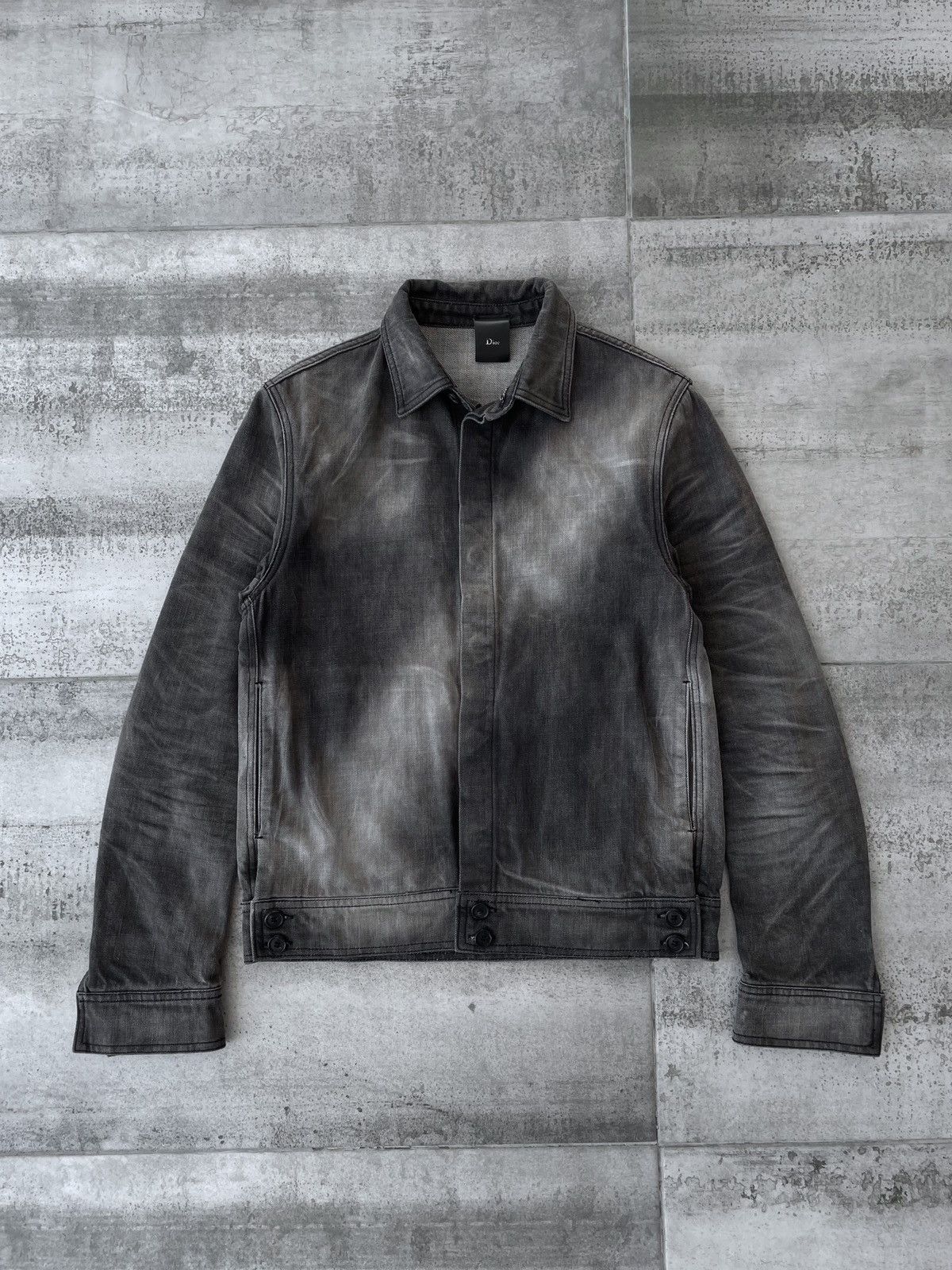 Dior SS2003 “Follow Me” faded denim jacket | Grailed