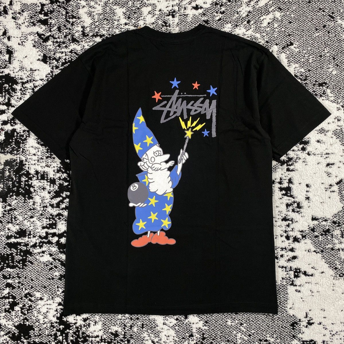 image of Stussy Wizard Tee Black - Xlarge, Men's