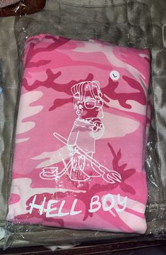 Lil peep pink camo hotsell hellboy hoodie