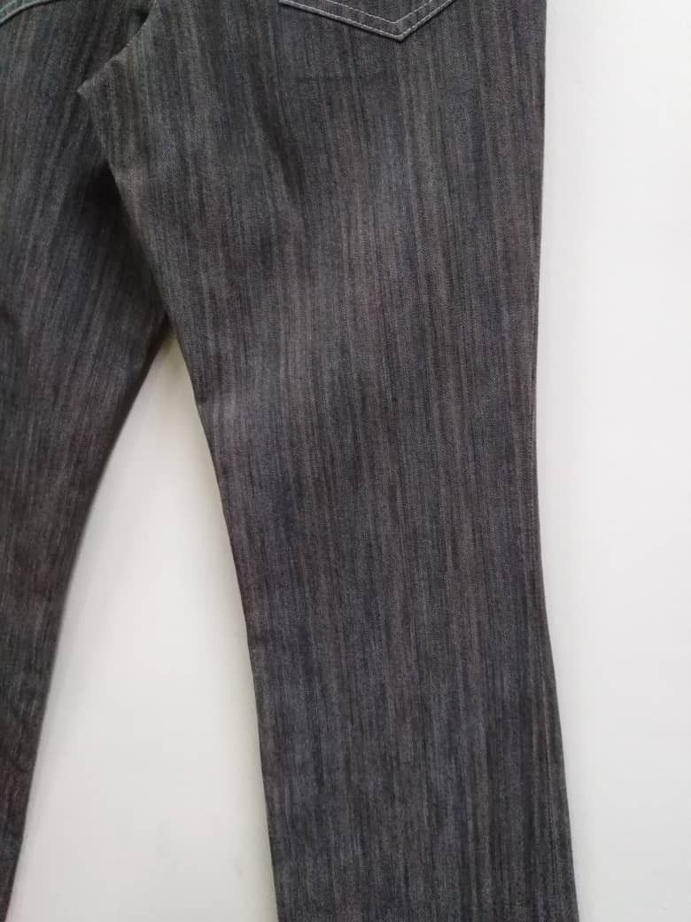 Jean × Tornado Mart Flare Jeans Stripes Black Tornado Mart Bootcut Jeans Size US 30 / EU 46 - 13 Thumbnail