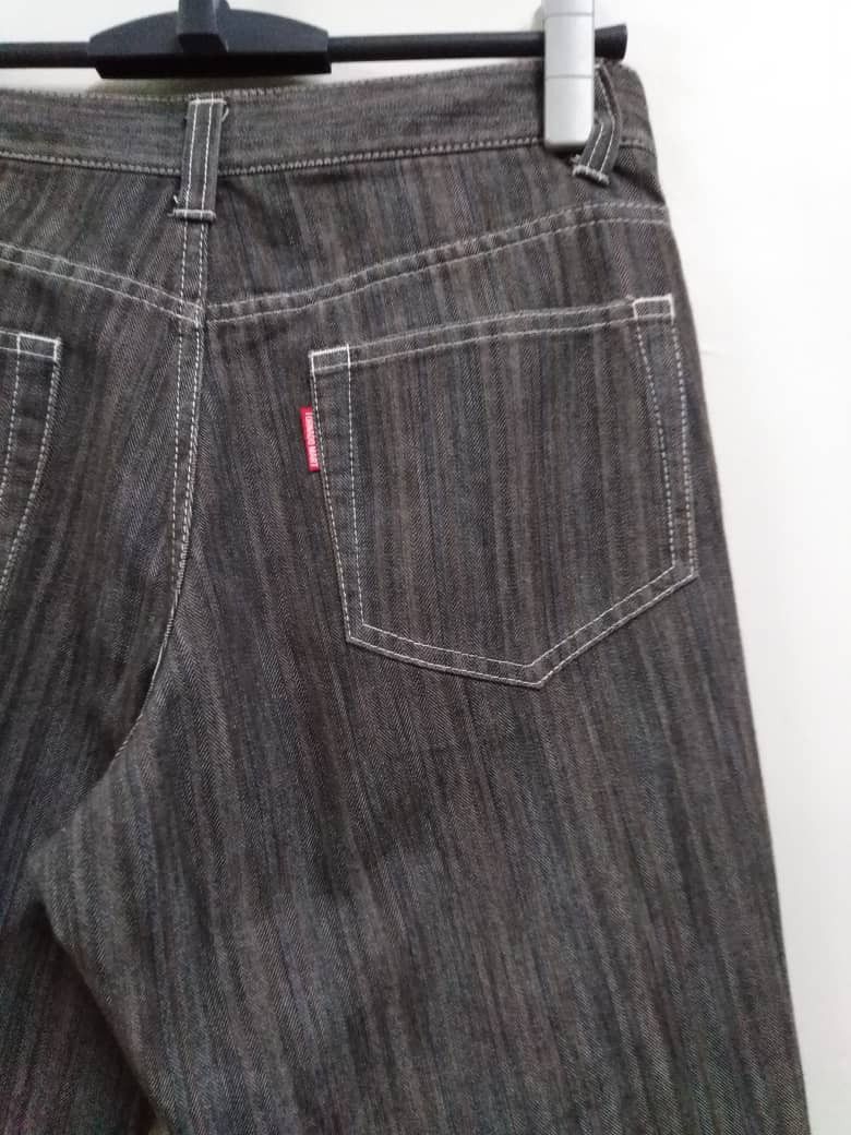 Jean × Tornado Mart Flare Jeans Stripes Black Tornado Mart Bootcut Jeans Size US 30 / EU 46 - 10 Thumbnail