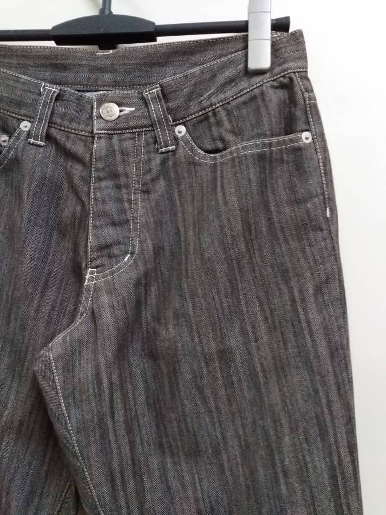 Jean × Tornado Mart Flare Jeans Stripes Black Tornado Mart Bootcut Jeans Size US 30 / EU 46 - 3 Thumbnail
