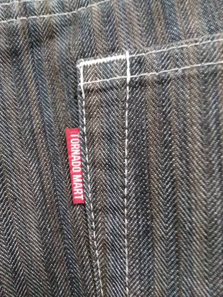 Jean × Tornado Mart Flare Jeans Stripes Black Tornado Mart Bootcut Jeans Size US 30 / EU 46 - 12 Thumbnail