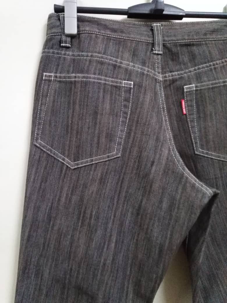 Jean × Tornado Mart Flare Jeans Stripes Black Tornado Mart Bootcut Jeans Size US 30 / EU 46 - 11 Thumbnail