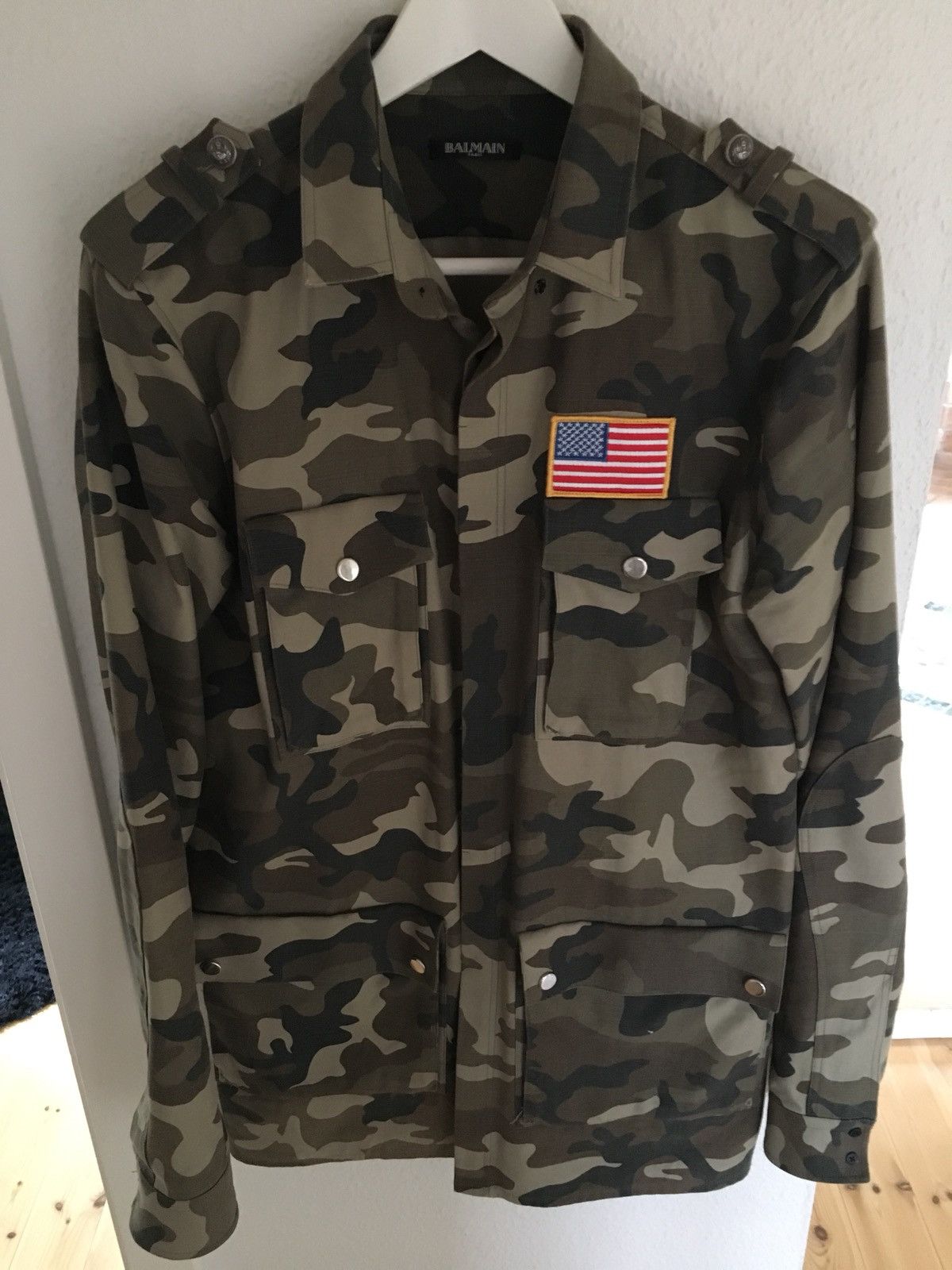 Balmain camo jacket sale