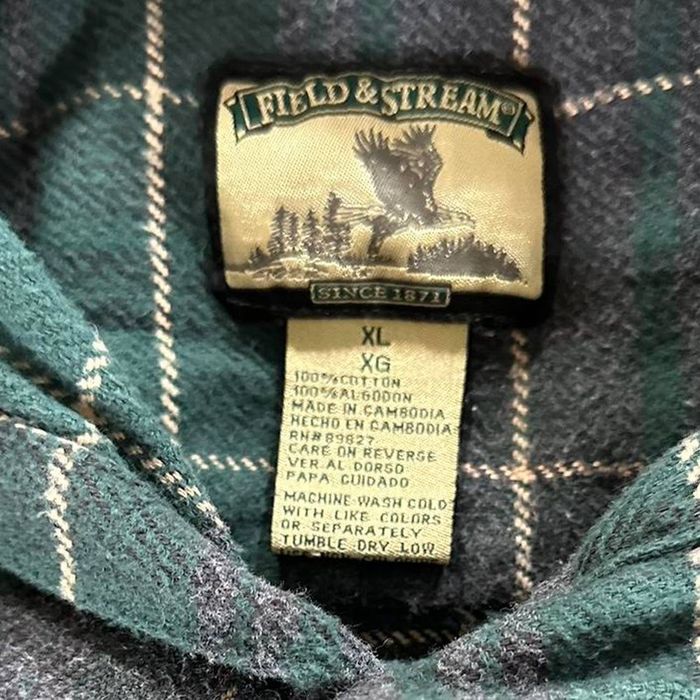 Field And Stream Y2K Flannel Shirt Green XL Field And Stream Grailed