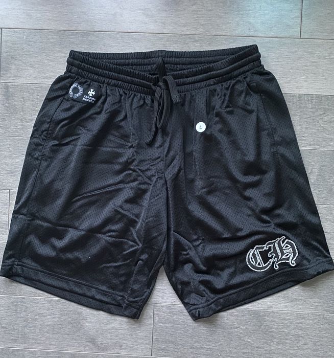 Chrome Hearts Chrome Hearts Mesh Varsity Shorts Black | Grailed