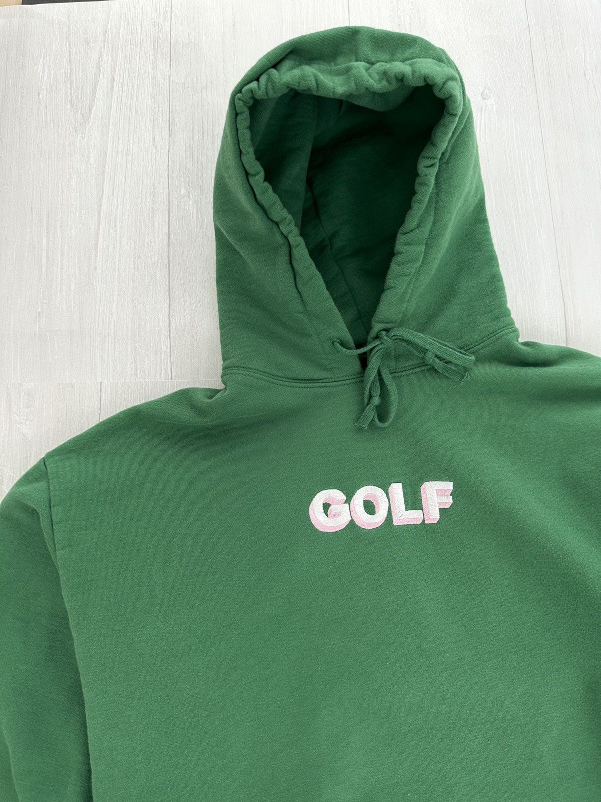 Golf Wang × Tyler The Creator Golf Wang Embroidered Forest Green Logo Hoodie Medium Size US M / EU 48-50 / 2 - 2 Thumbnail
