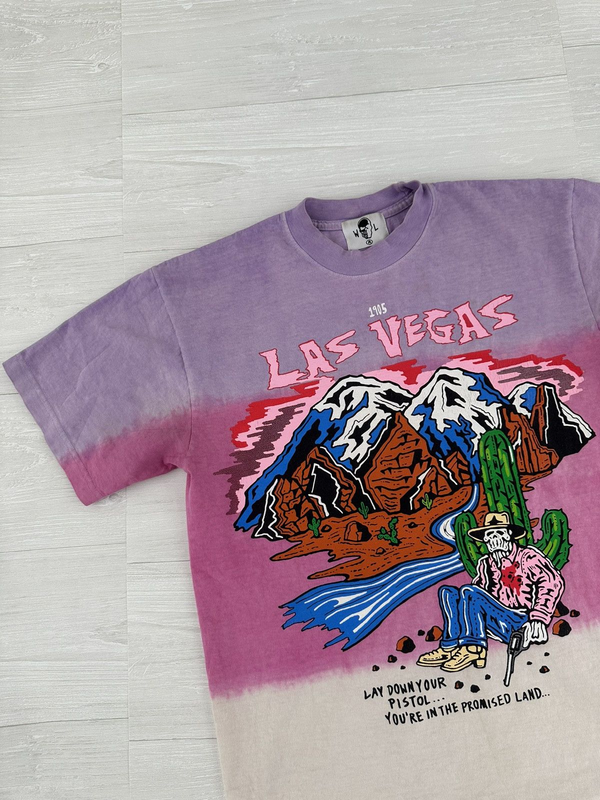 Warren Lotas Warren Lotas Tie Dye Las Vegas Reaper Tee Sz. Medium WL Size US M / EU 48-50 / 2 - 2 Thumbnail