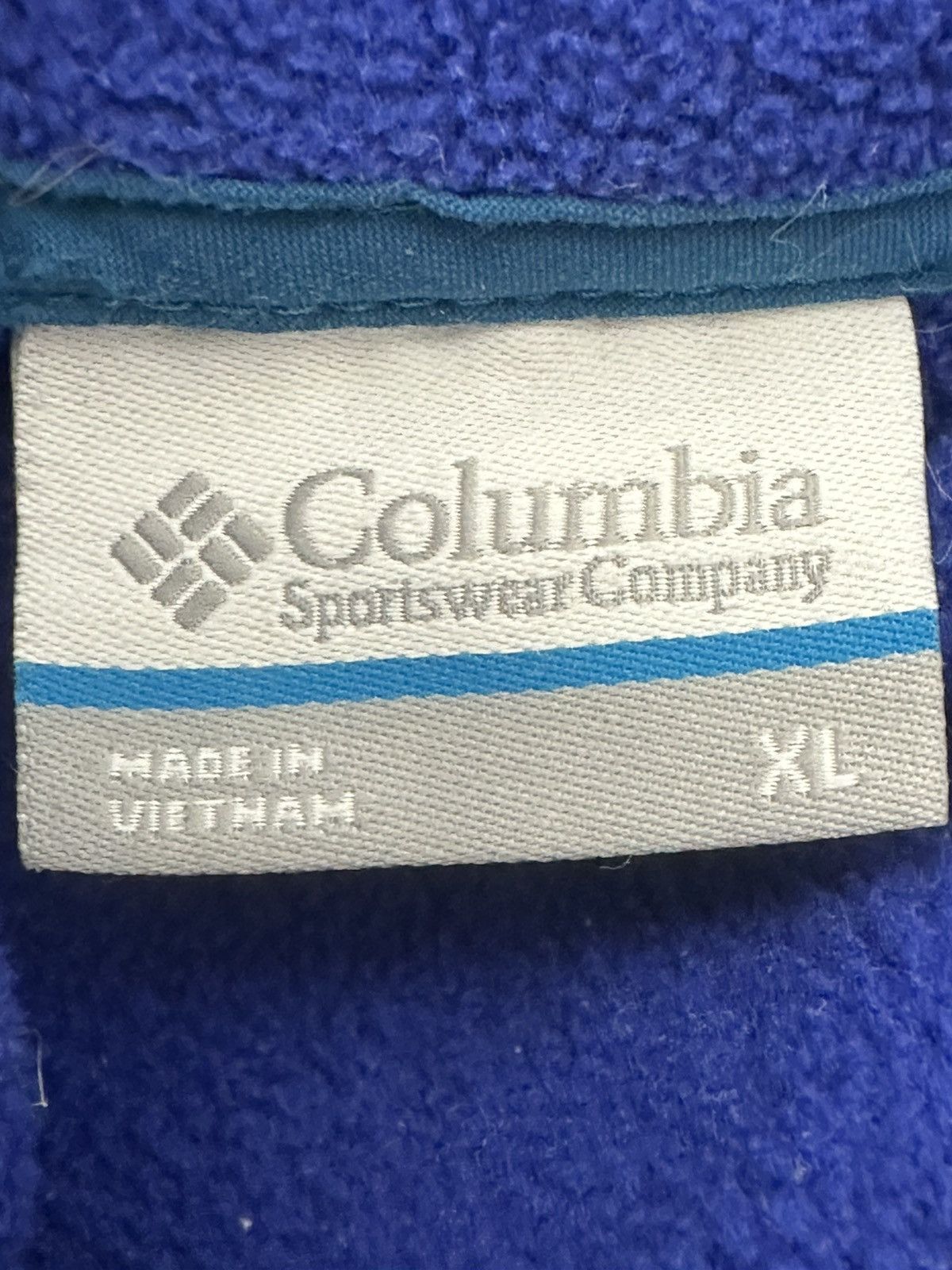 Columbia Columbia Blue + Black Fleece Sherpa Zip Jacket Sz. XL Size US XL / EU 56 / 4 - 4 Thumbnail