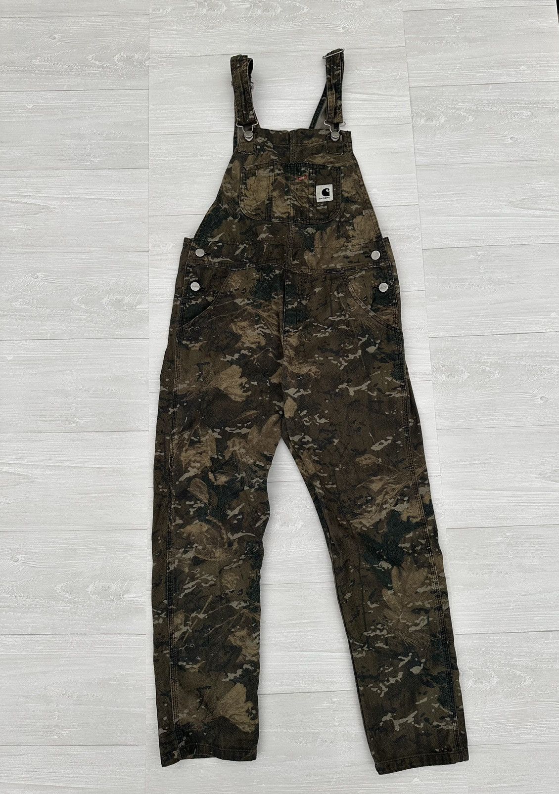 Carhartt Wip Carhartt W.I.P Camo Bib Overalls Woodland Camo Sz