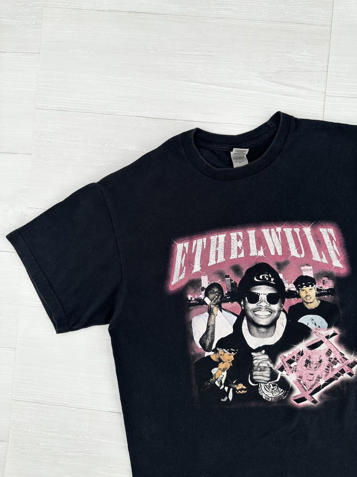 Xavier Wulf / Hollow Squad Xavier Wulf / Hollow Squad "Ethelwulf" Black Portrait Tee Size US L / EU 52-54 / 3 - 2 Thumbnail