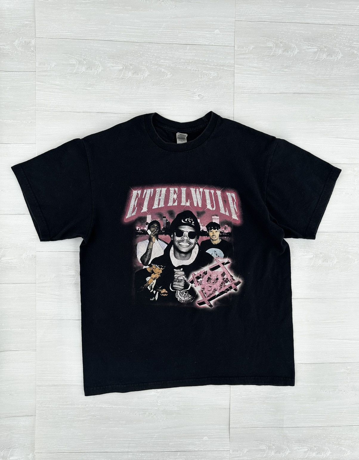 Xavier Wulf / Hollow Squad Xavier Wulf / Hollow Squad "Ethelwulf" Black Portrait Tee Size US L / EU 52-54 / 3 - 1 Thumbnail