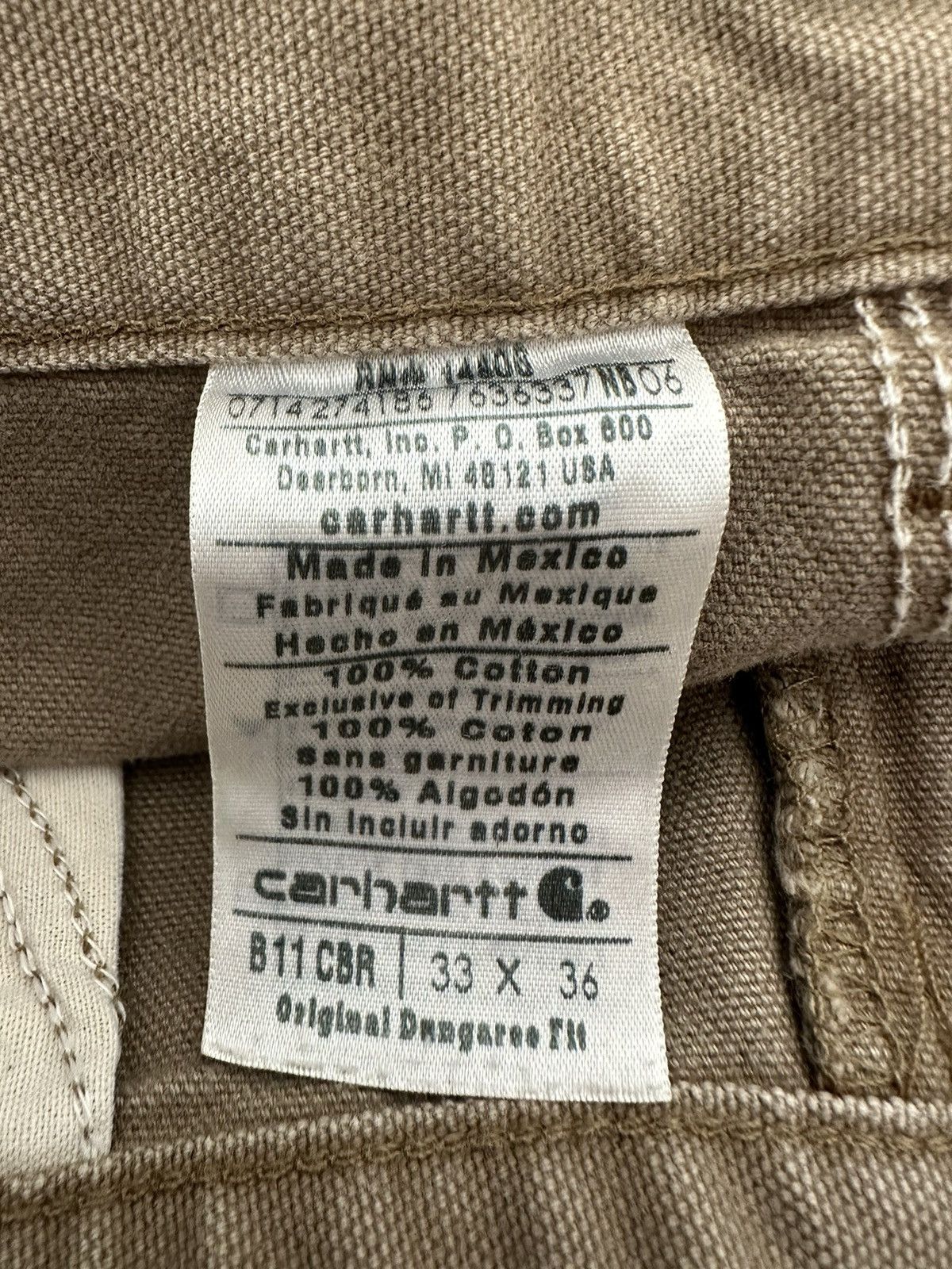 Carhartt × Vintage Vintage Carhartt Distressed Painter Carpenter Pants Sz. 33 Size US 33 - 6 Thumbnail