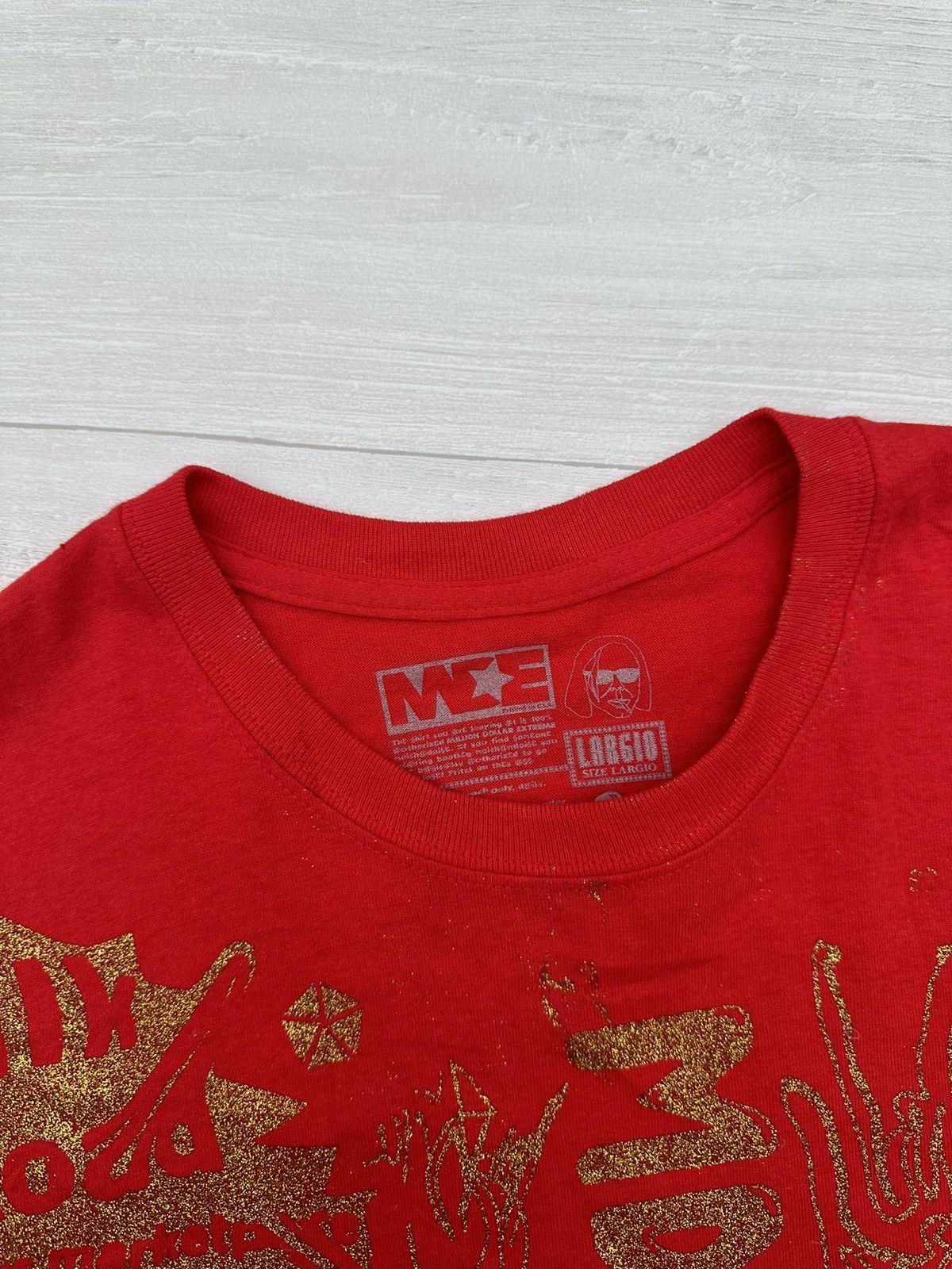 Other RARE Million Dollar Extreme Sam Hyde Red Glitter Tee Large Size US L / EU 52-54 / 3 - 5 Thumbnail