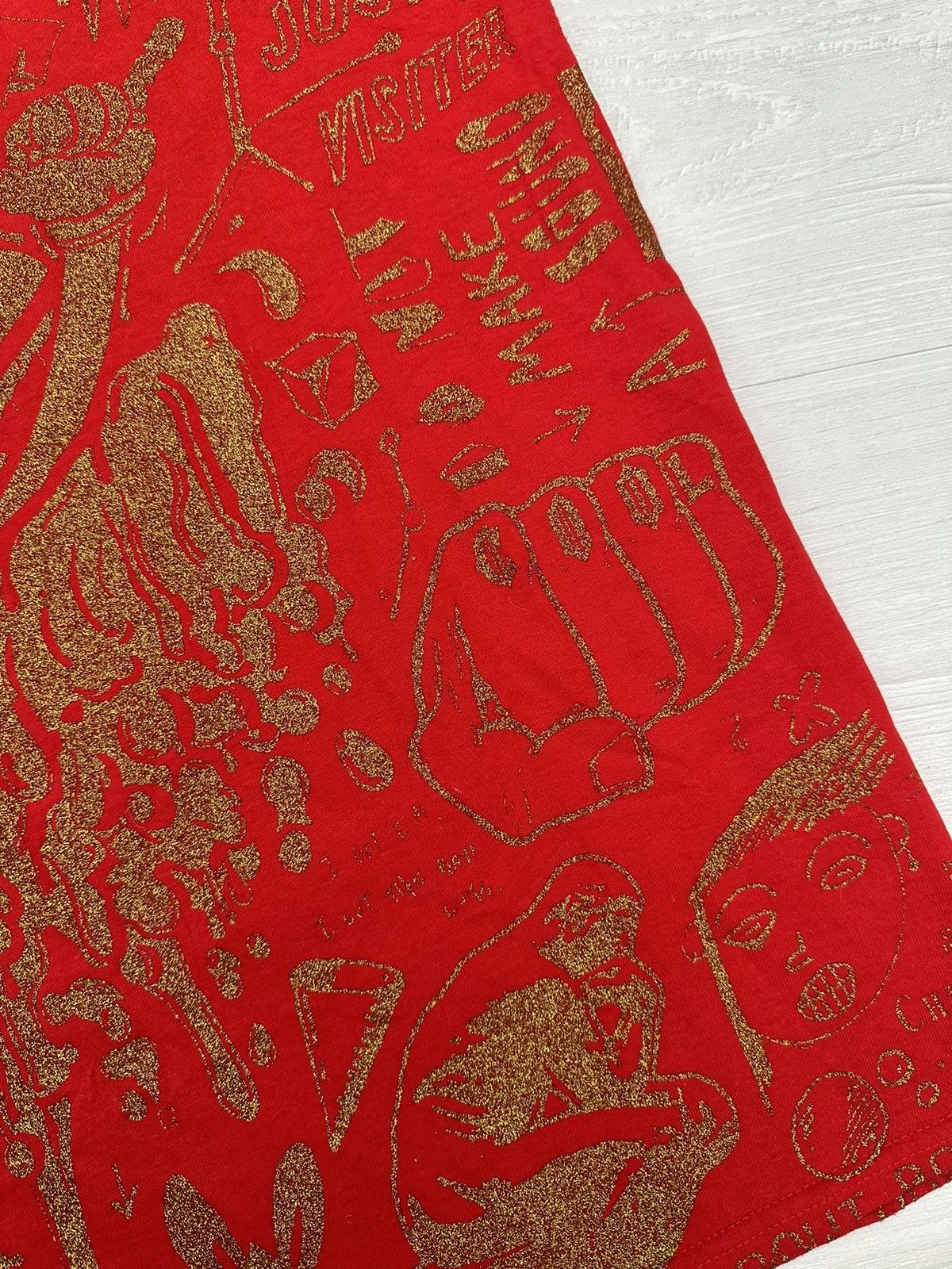 Other RARE Million Dollar Extreme Sam Hyde Red Glitter Tee Large Size US L / EU 52-54 / 3 - 7 Thumbnail