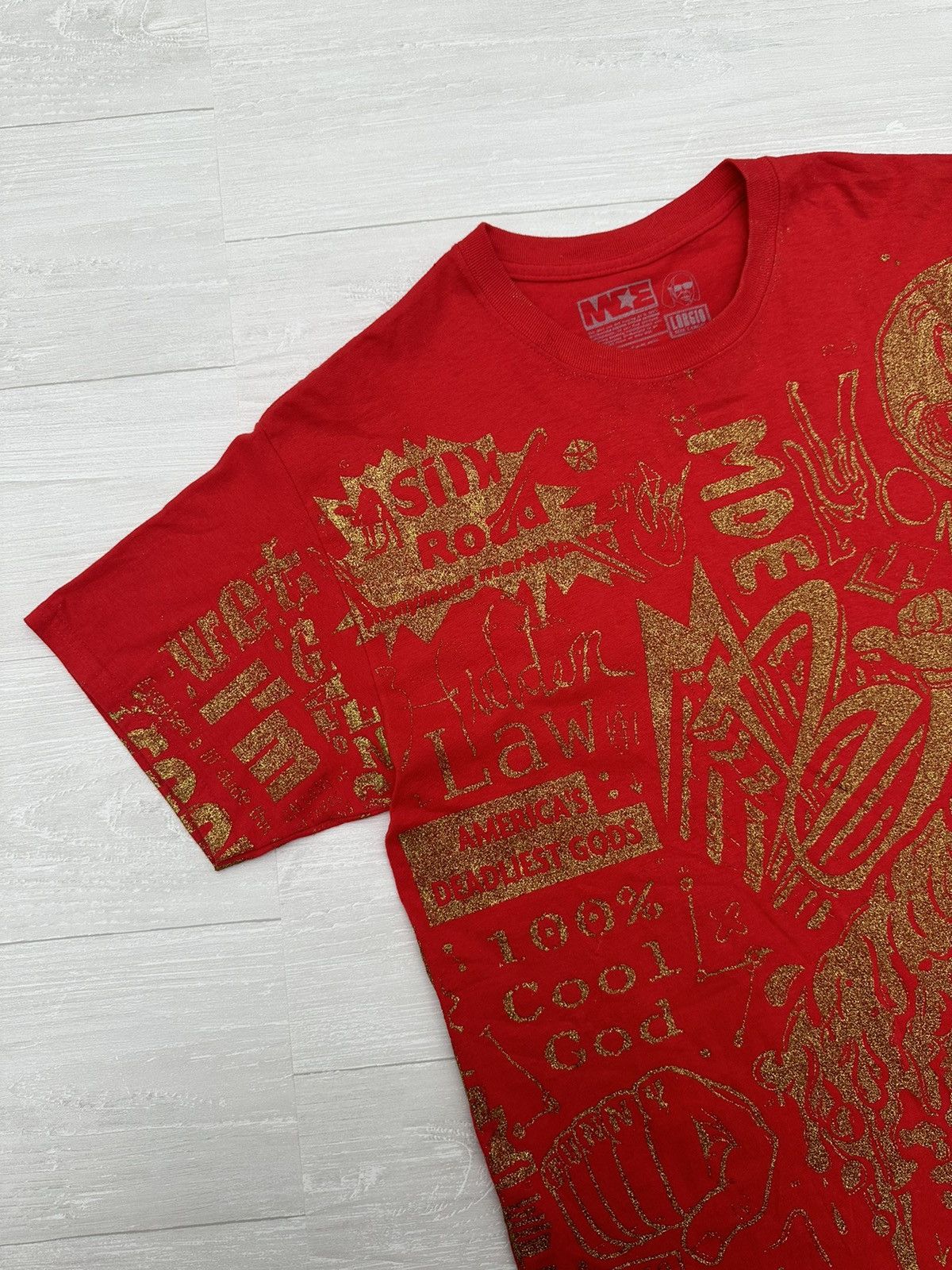 Other RARE Million Dollar Extreme Sam Hyde Red Glitter Tee Large Size US L / EU 52-54 / 3 - 4 Thumbnail