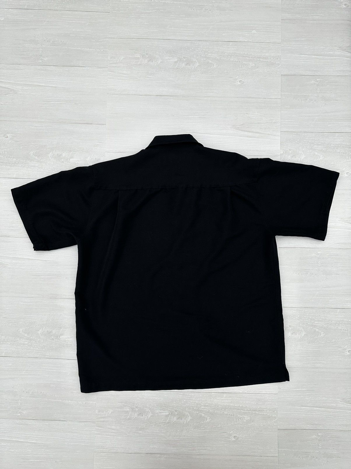 Haggar Haggar Black Rayon Camp Collar Button Down Shirt Medium Size US M / EU 48-50 / 2 - 3 Thumbnail