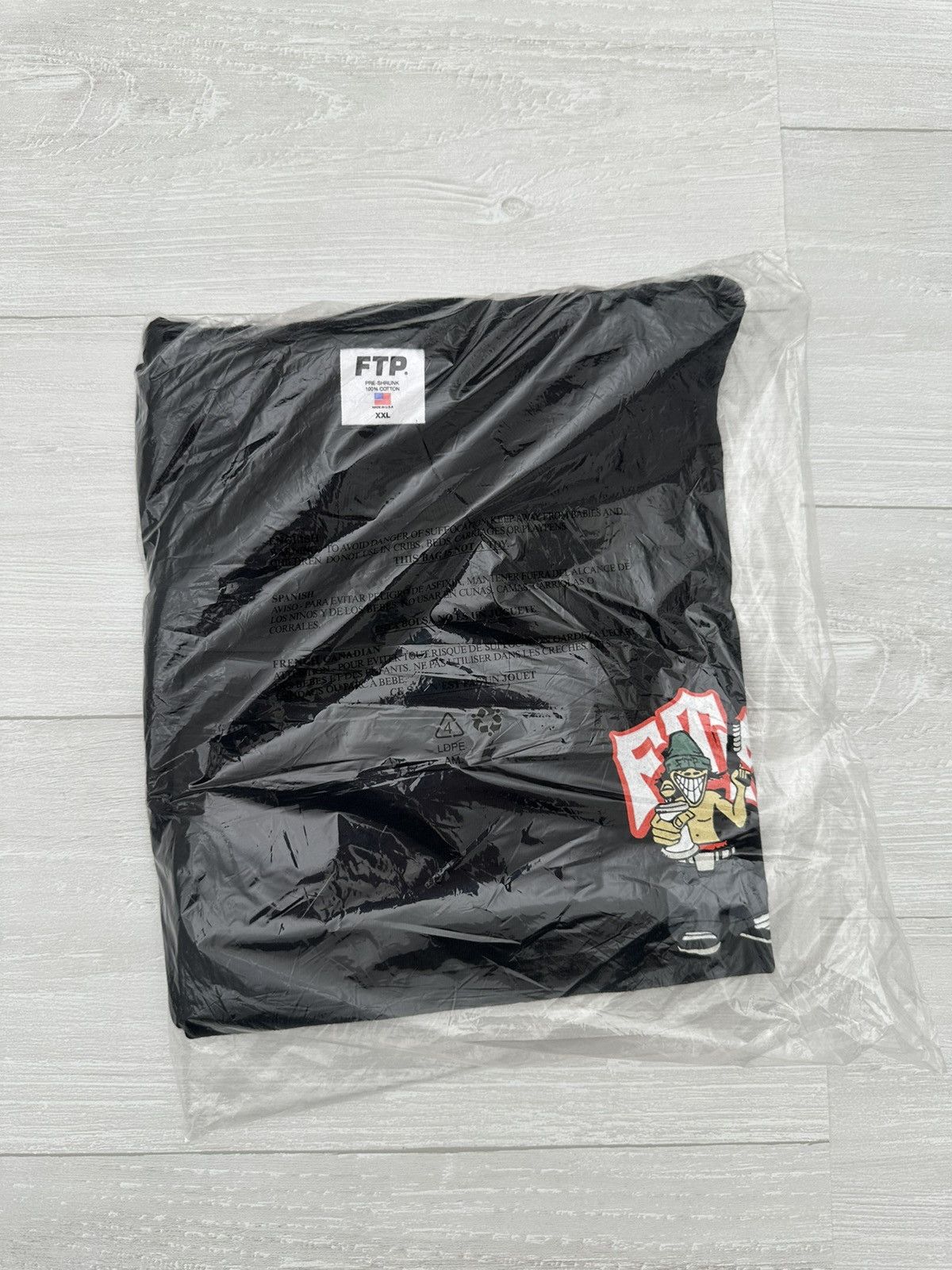 image of Fuck The Population Tagger Tee Black Ftp / 2Xl, Men's