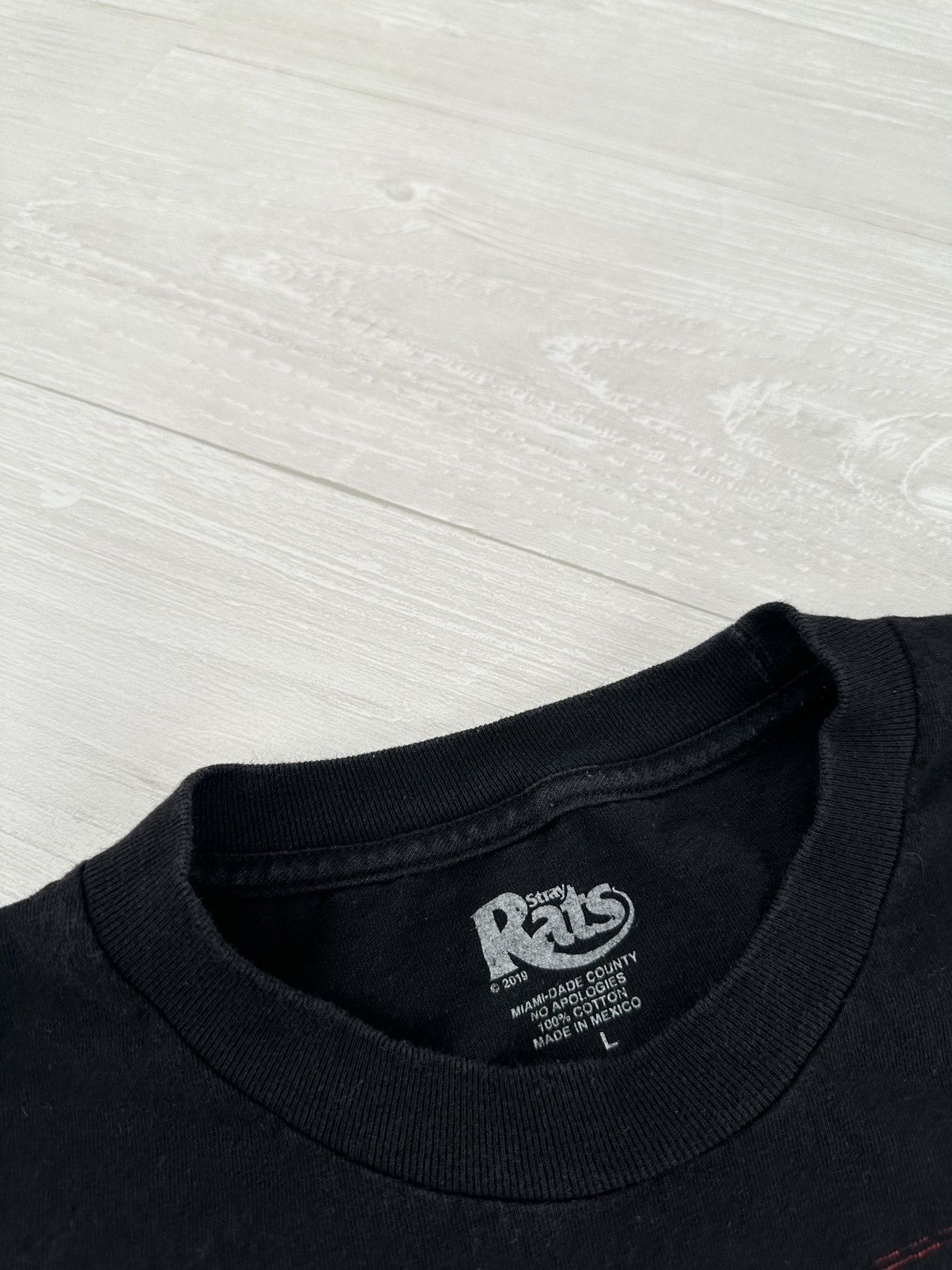 Stray Rats RARE Stray Rats Red + Black Boxer Tee Sz. Large SR Rat Large Size US L / EU 52-54 / 3 - 3 Thumbnail