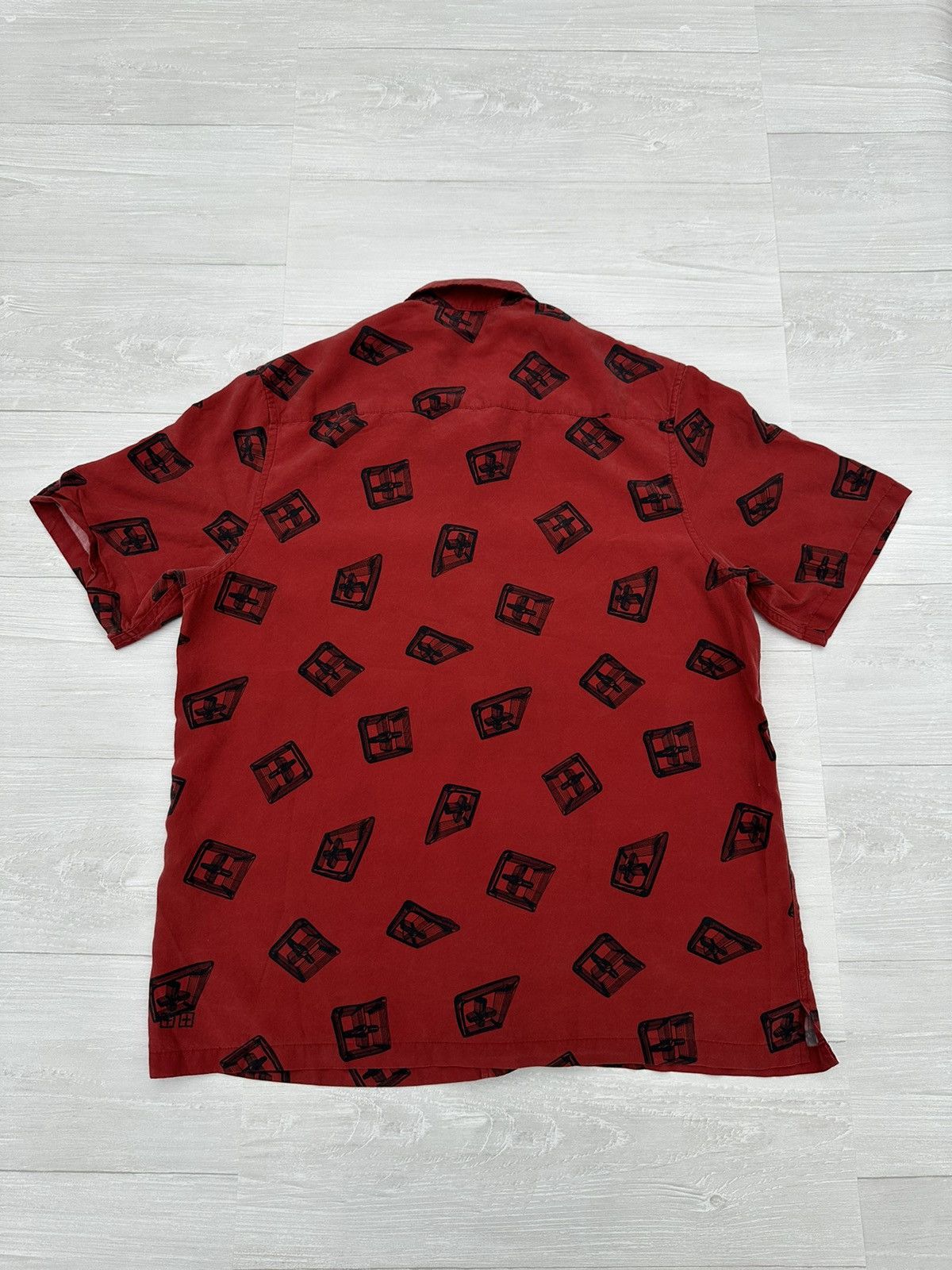 Ksubi Ksubi Nordstrom Red Resort Rayon Shirt Sz. Large ++ Size US L / EU 52-54 / 3 - 3 Thumbnail