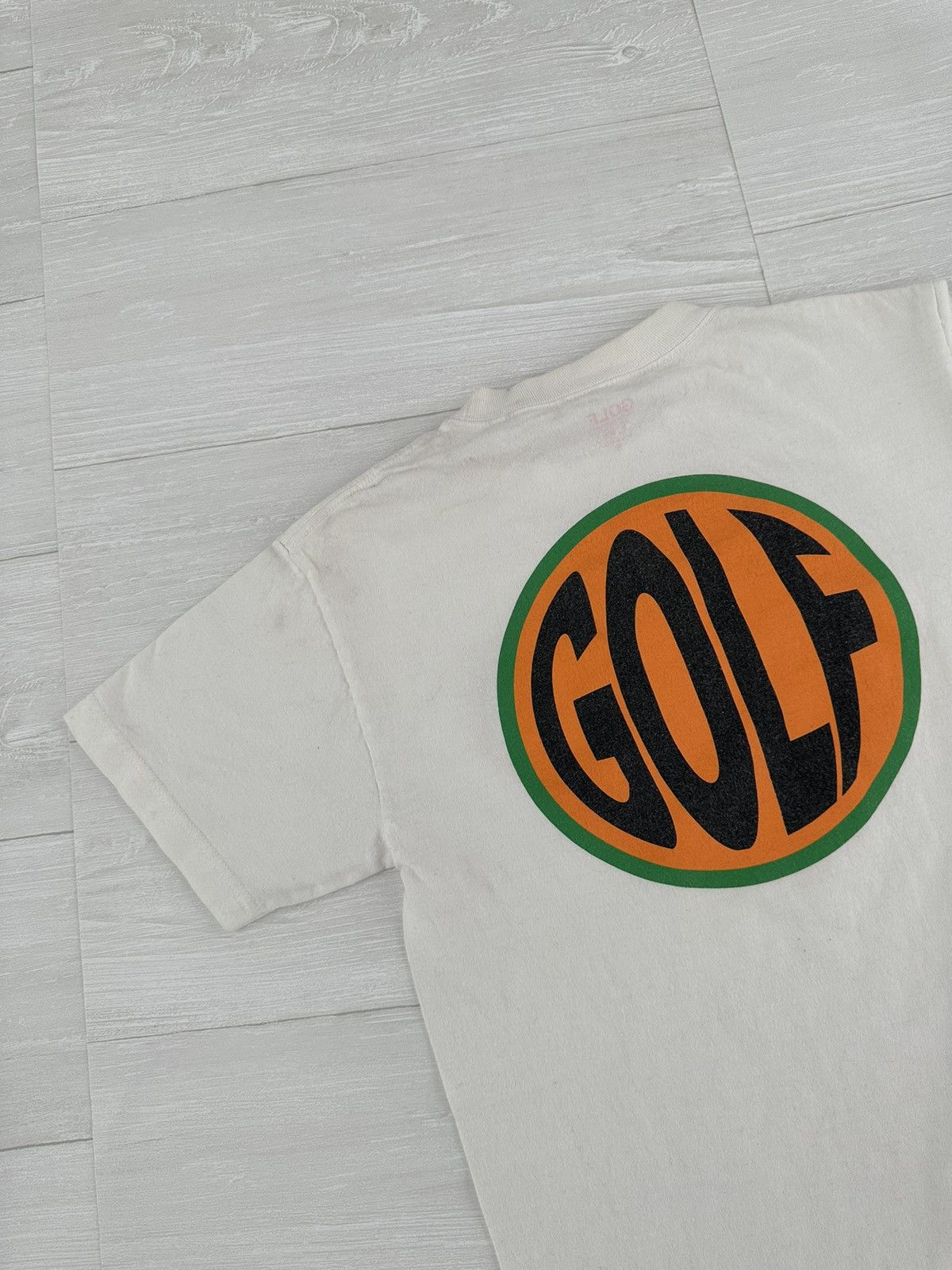 Golf Wang OG Golf Wang White Fisheye Logo Tee Sz. Small Tyler S Size US S / EU 44-46 / 1 - 2 Thumbnail