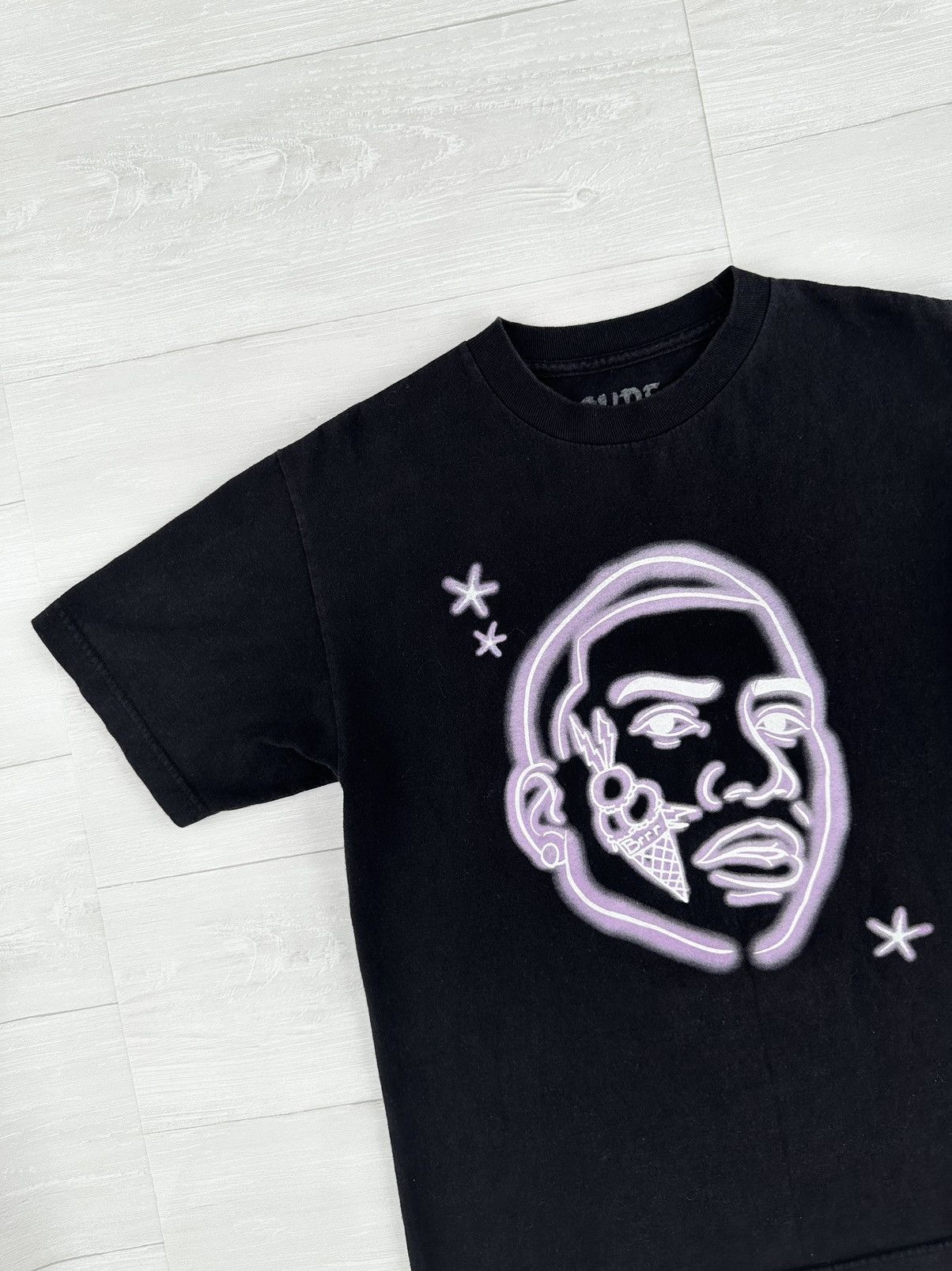 Superrradical Superrradical Black Air Brush Gucci Mane Tee Black Medium Size US M / EU 48-50 / 2 - 2 Thumbnail