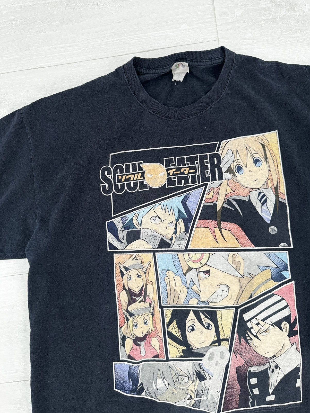 Japanese Brand Vintage 90s Soul Eater Anime / Manga Tee Black 2XL / XXL Size US XXL / EU 58 / 5 - 2 Thumbnail