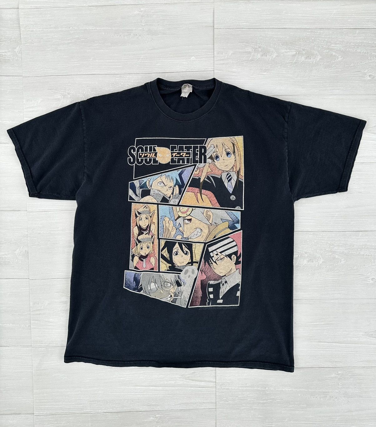 Japanese Brand Vintage 90s Soul Eater Anime / Manga Tee Black 2XL / XXL Size US XXL / EU 58 / 5 - 1 Thumbnail