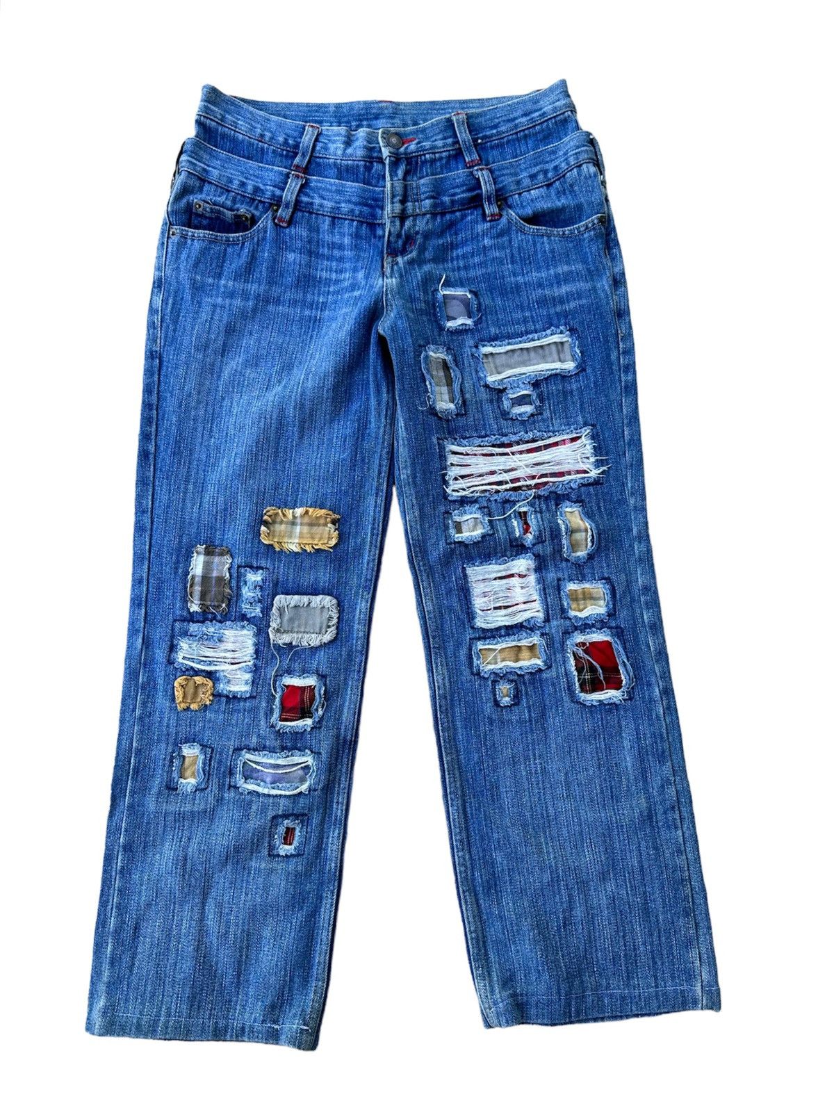 double waist jeans