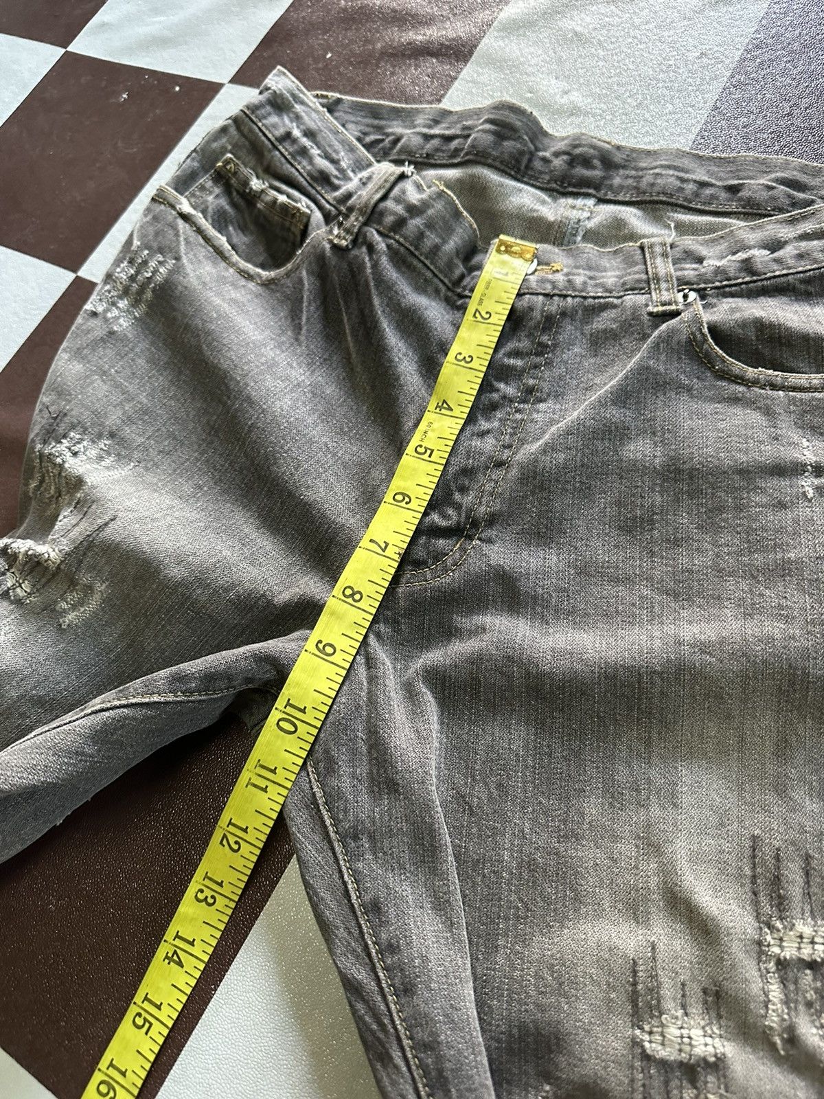 Uniqlo distressed style denim jeans