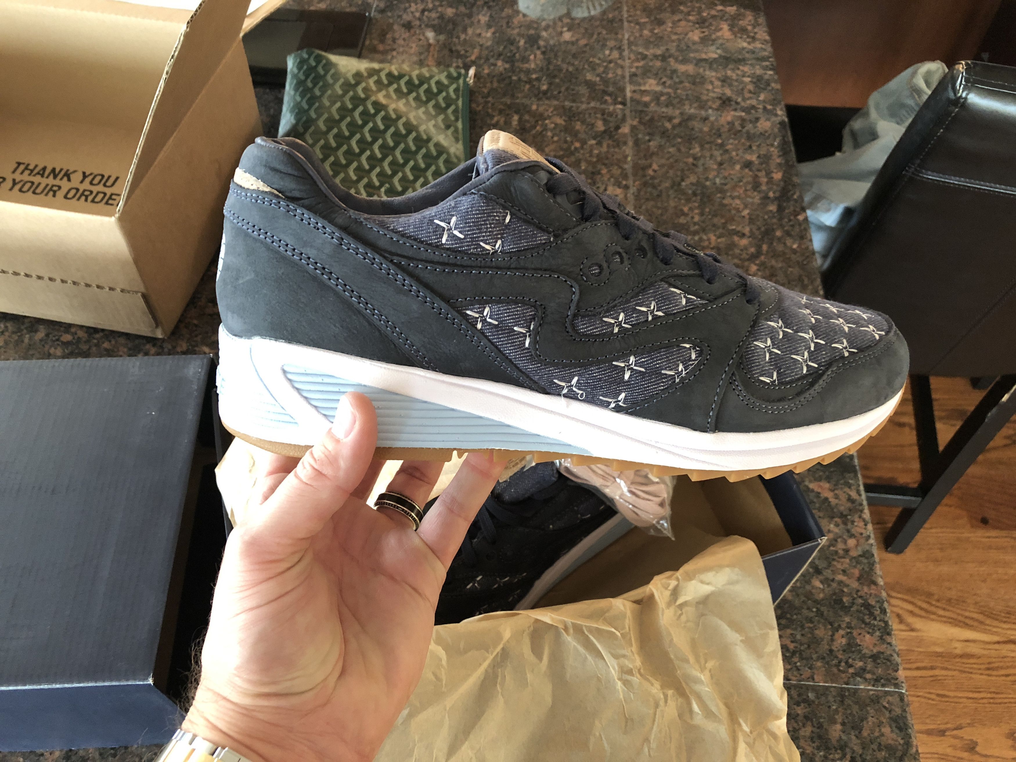 Up There X Saucony Grid 8000 CL Sashiko