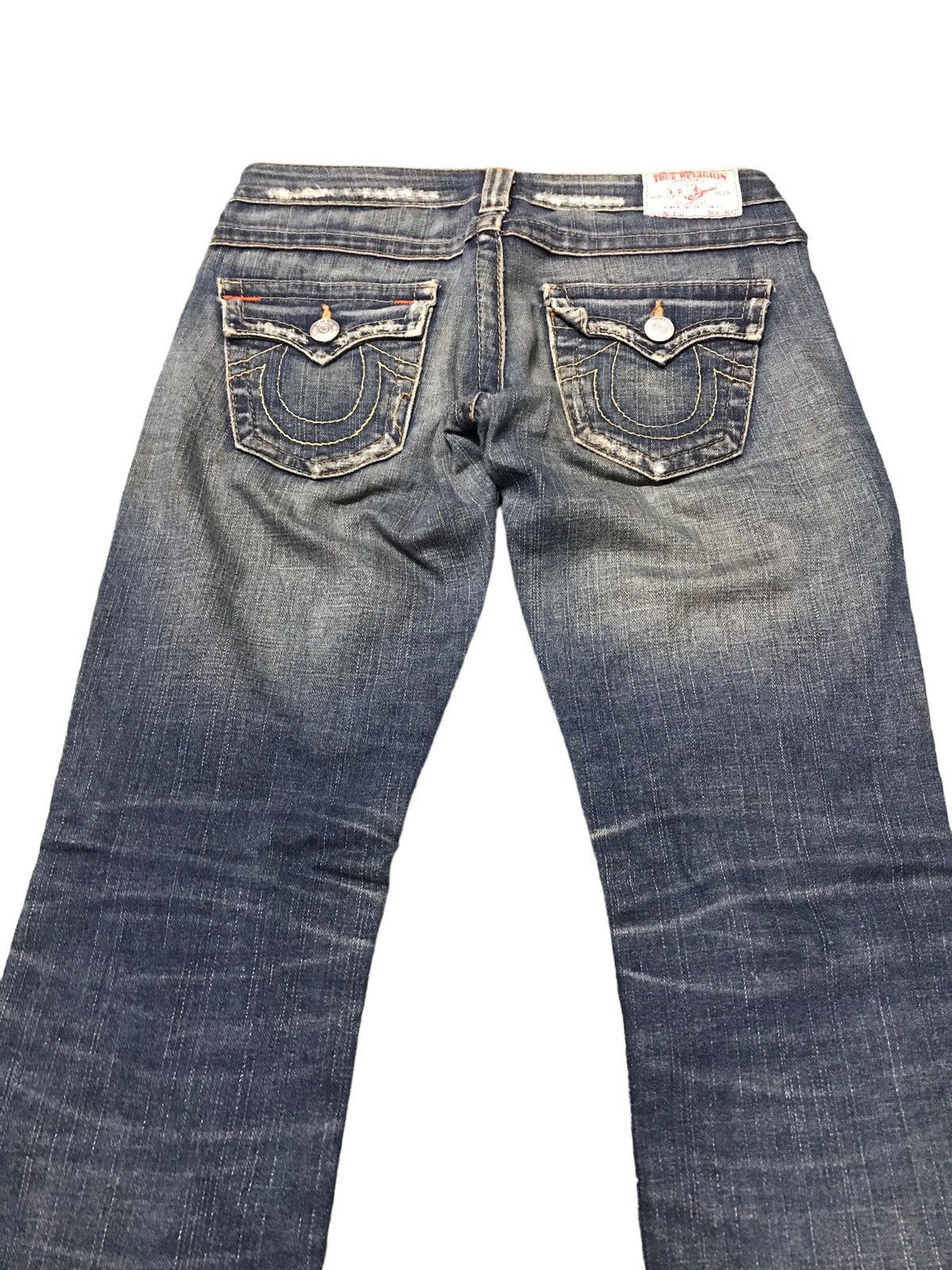 True Religion × Vintage Vintage True Religion Billy Distressed Denim Flared Jeans Size US 29 - 7 Thumbnail