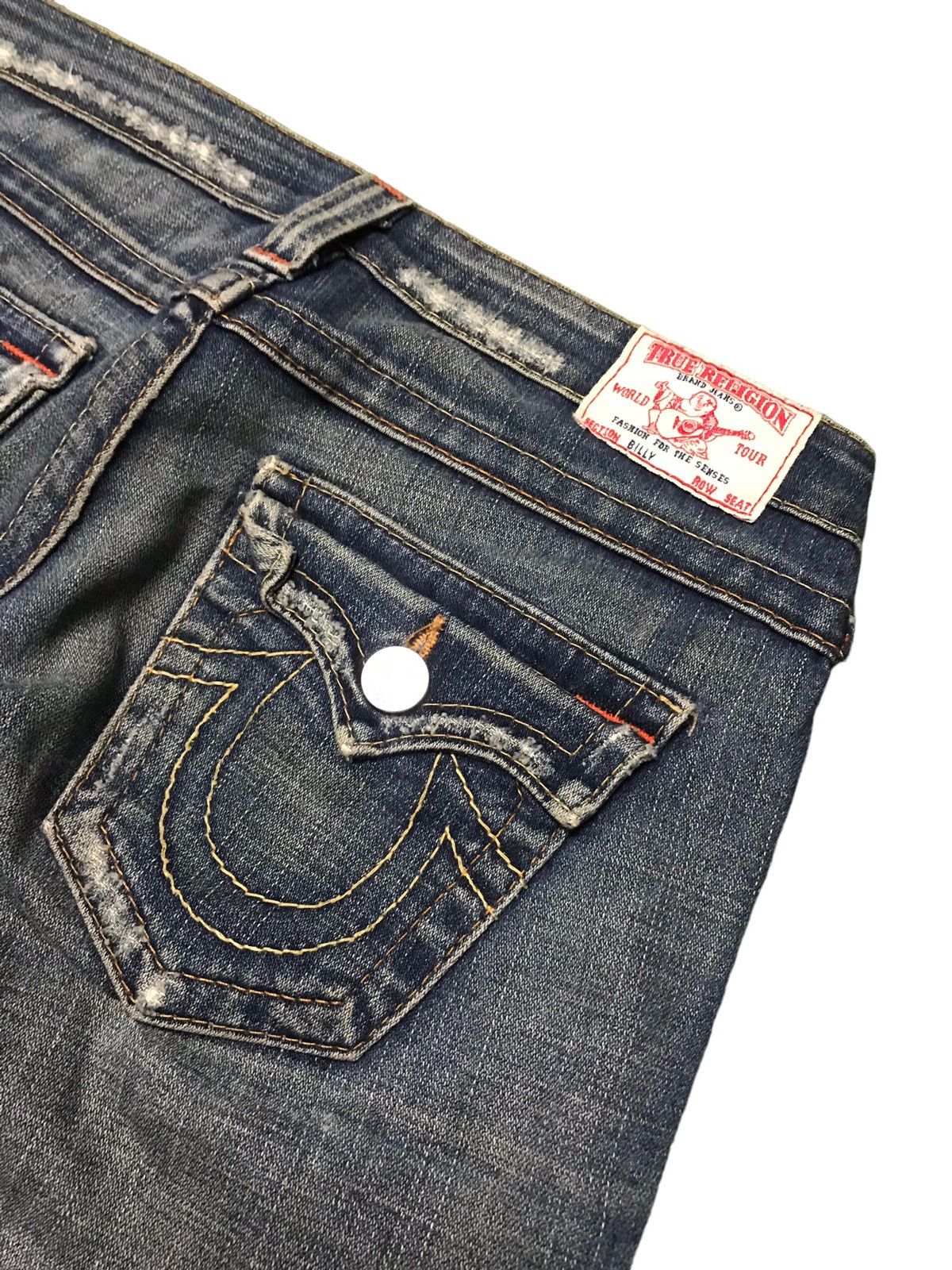 True Religion × Vintage Vintage True Religion Billy Distressed Denim Flared Jeans Size US 29 - 9 Thumbnail