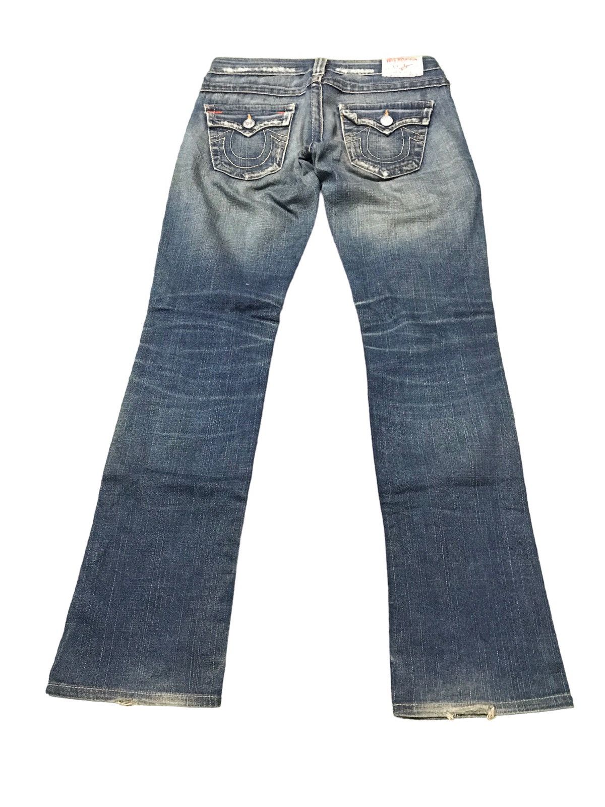 True Religion × Vintage Vintage True Religion Billy Distressed Denim Flared Jeans Size US 29 - 11 Thumbnail