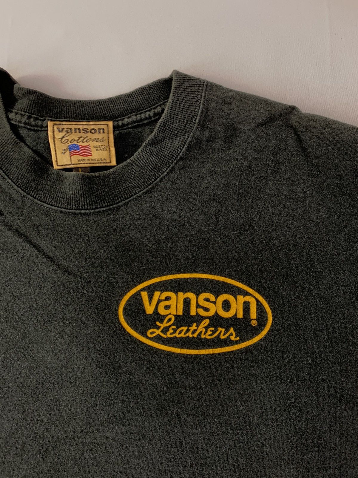 Vanson Leathers Hype Vanson Leather Motorcycle Apparel Big Logo Printed Tee Size US L / EU 52-54 / 3 - 4 Thumbnail