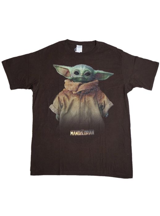 Vintage Vintage T-shirt Star-Wars Baby Yoda Big Logo Print Y2K