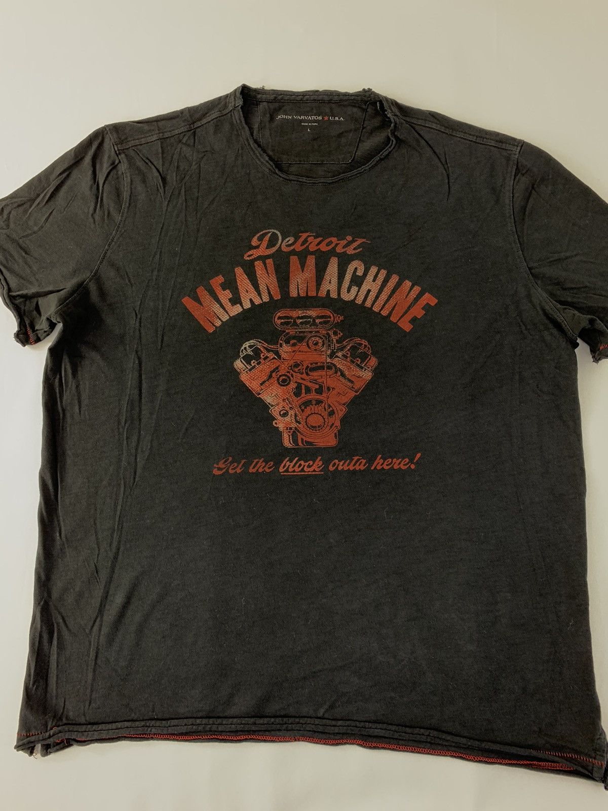 John Varvatos John Varvatos Detroit Mean Machine Car Engine Screen Printed Size US L / EU 52-54 / 3 - 2 Thumbnail