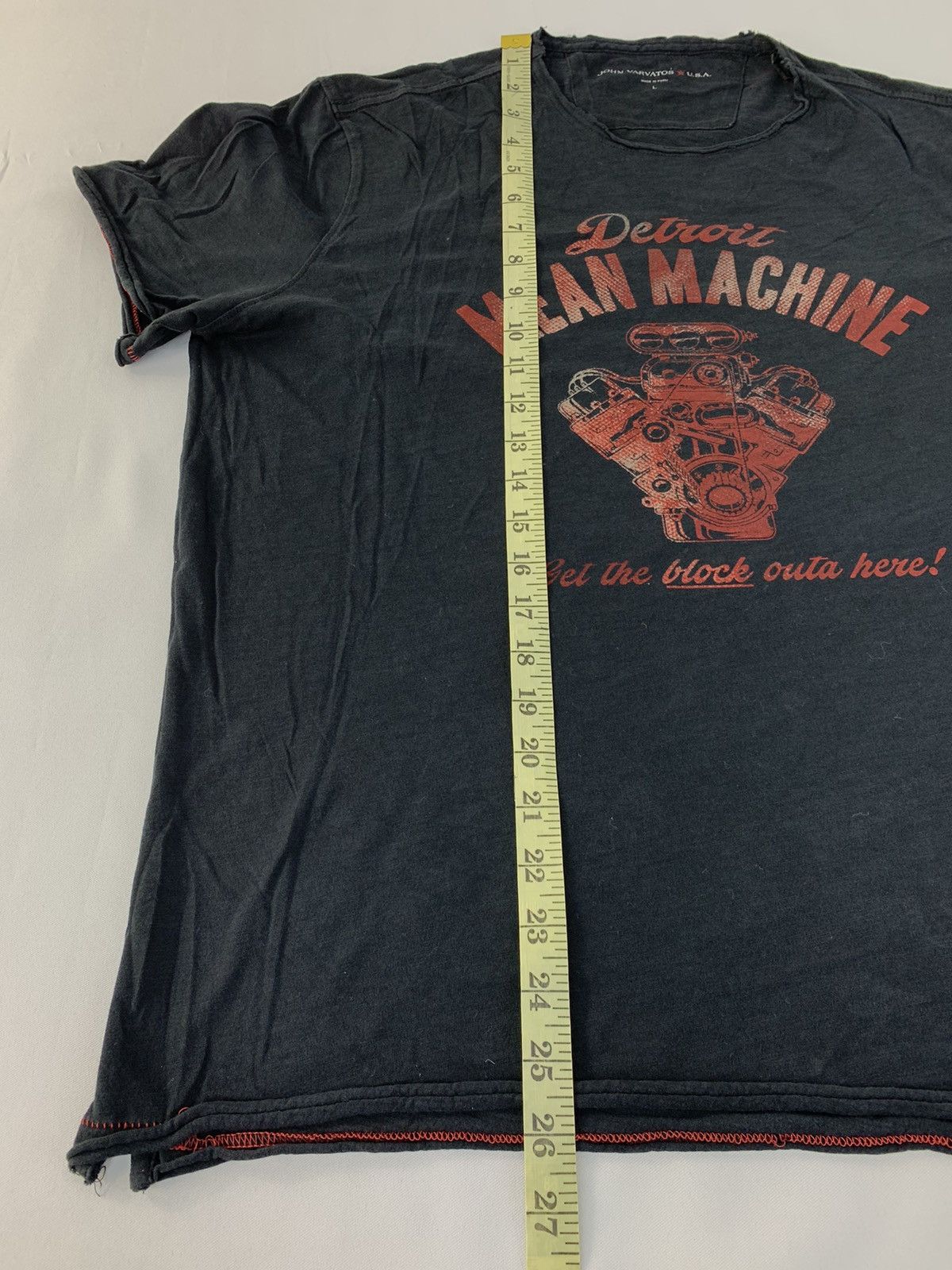 John Varvatos John Varvatos Detroit Mean Machine Car Engine Screen Printed Size US L / EU 52-54 / 3 - 9 Thumbnail