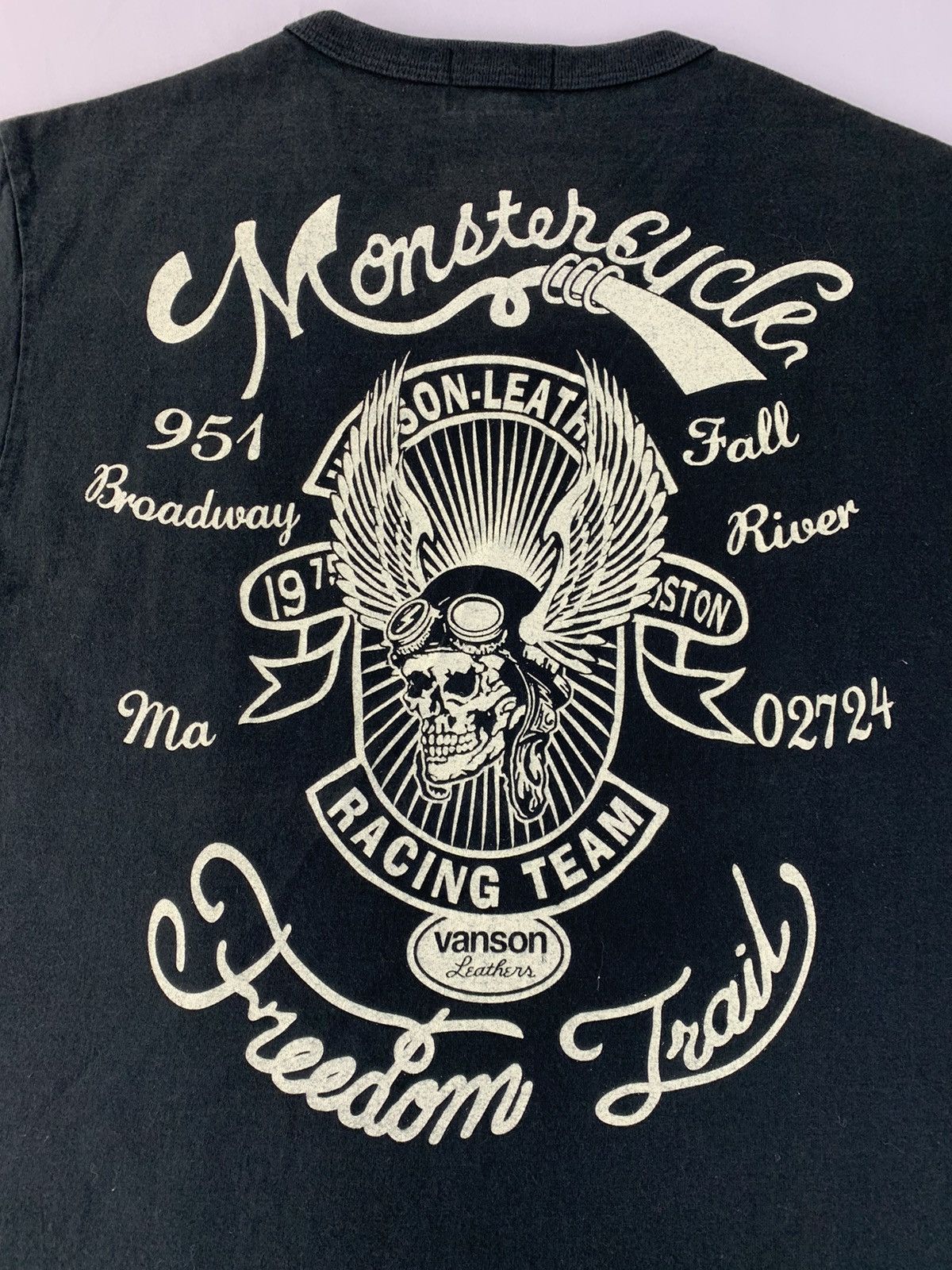 Vanson Leathers × Vintage Hype Vanson Leather Monster Cuck Freedom Trail Big Screen Size US M / EU 48-50 / 2 - 2 Thumbnail