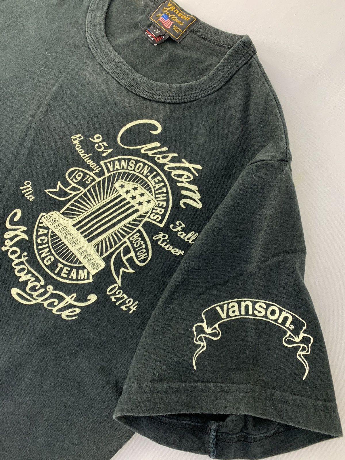 Vanson Leathers × Vintage Hype Vanson Leather Monster Cuck Freedom Trail Big Screen Size US M / EU 48-50 / 2 - 5 Thumbnail