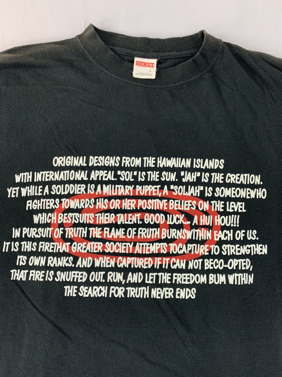 Japanese Brand Hype Soljah Sol Is The Sun Humours Tee Crewneck Size US L / EU 52-54 / 3 - 3 Thumbnail