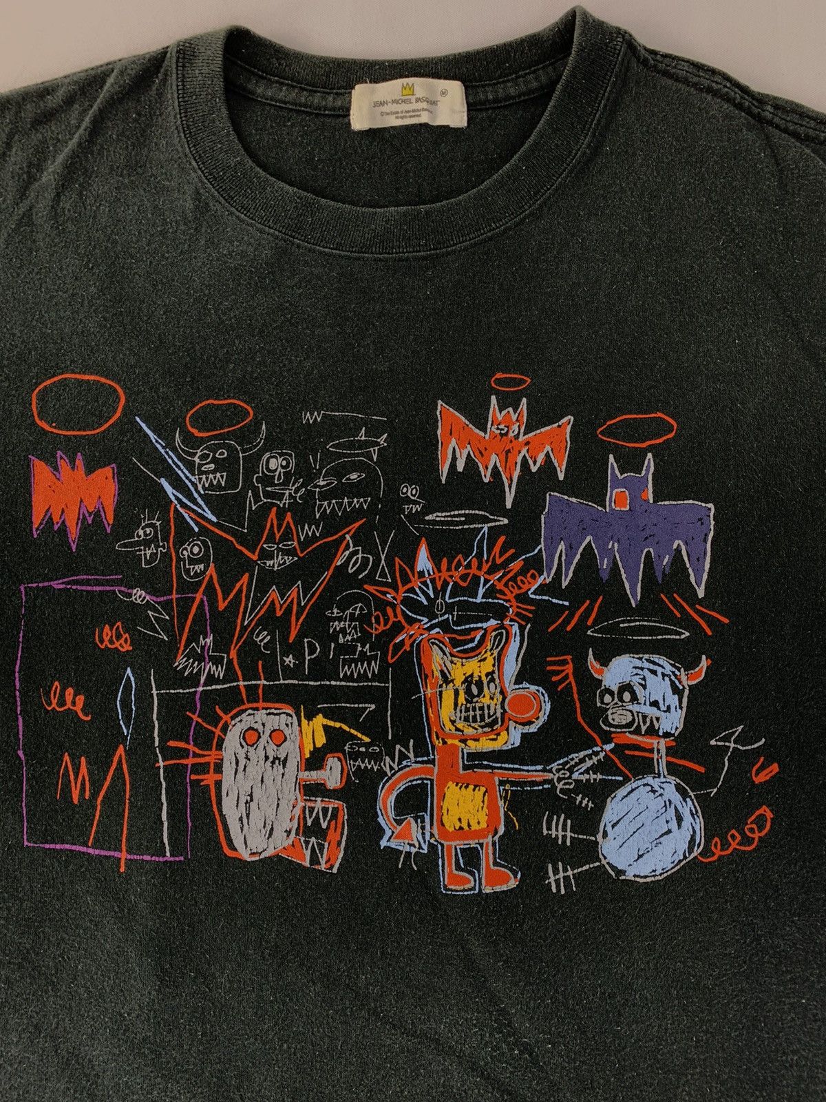 Jean-Michel Basquiat Vintage Jean Michel Basquiat Sketch Drawing Monster Hype Tee Size US M / EU 48-50 / 2 - 3 Thumbnail