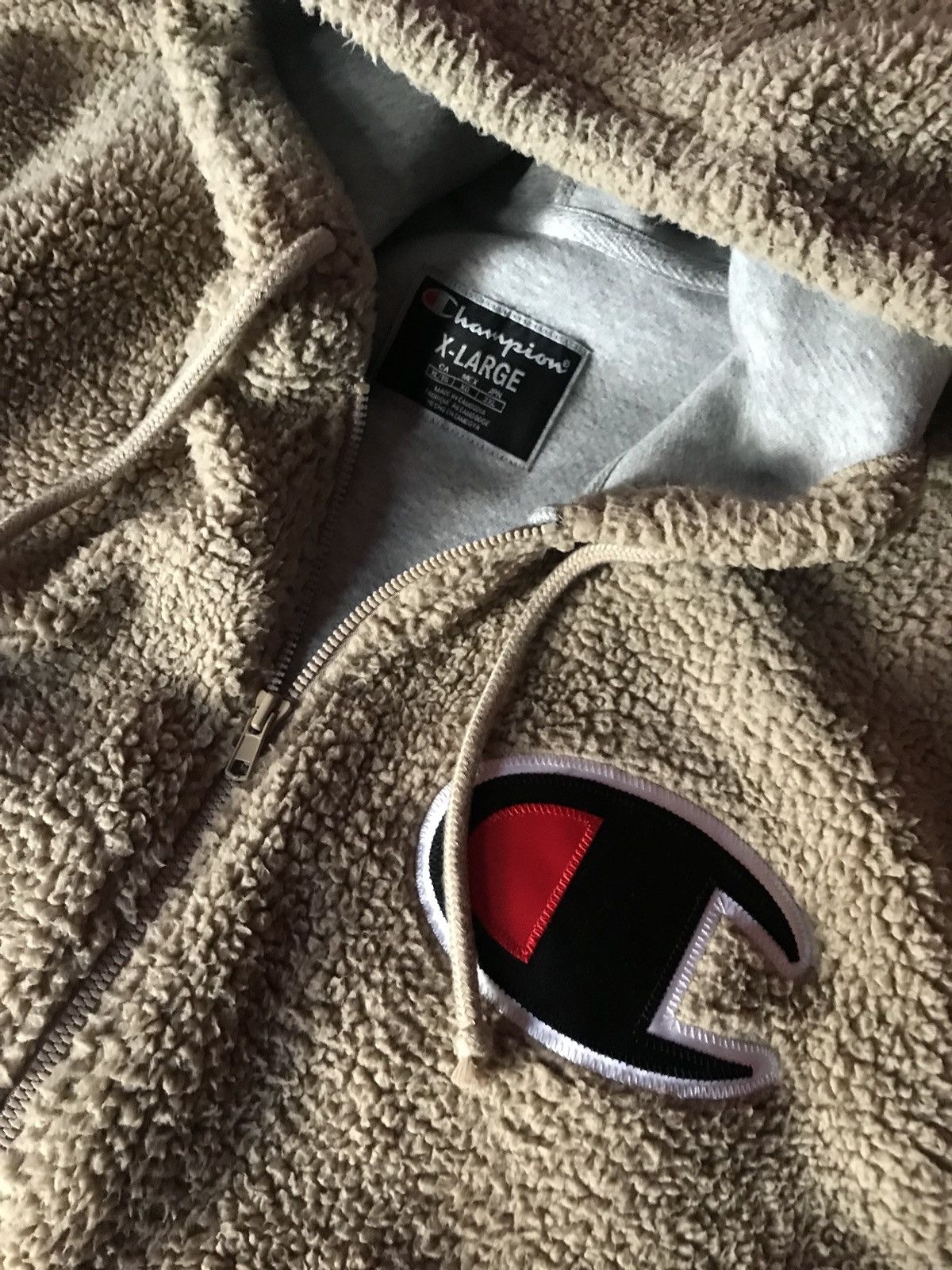 Champion Champion Furry Hoodie Grailed
