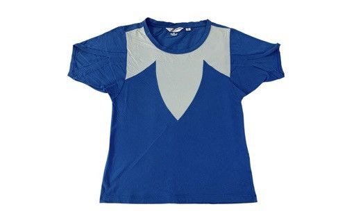 image of Hype Adidas Athletic Trifoil Trikots Crewneck Tee in Blue, Women's (Size Small)
