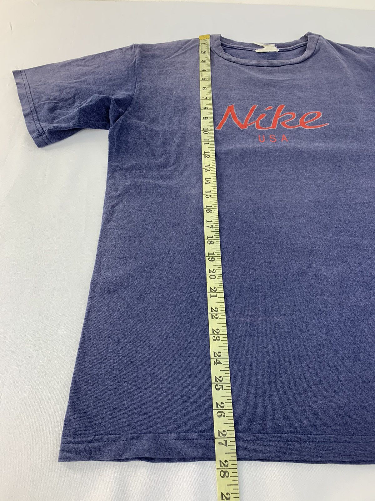 Nike × Vintage Hype 90s Nike Usa Spell Out Crewneck Printed Tee Size US L / EU 52-54 / 3 - 9 Thumbnail