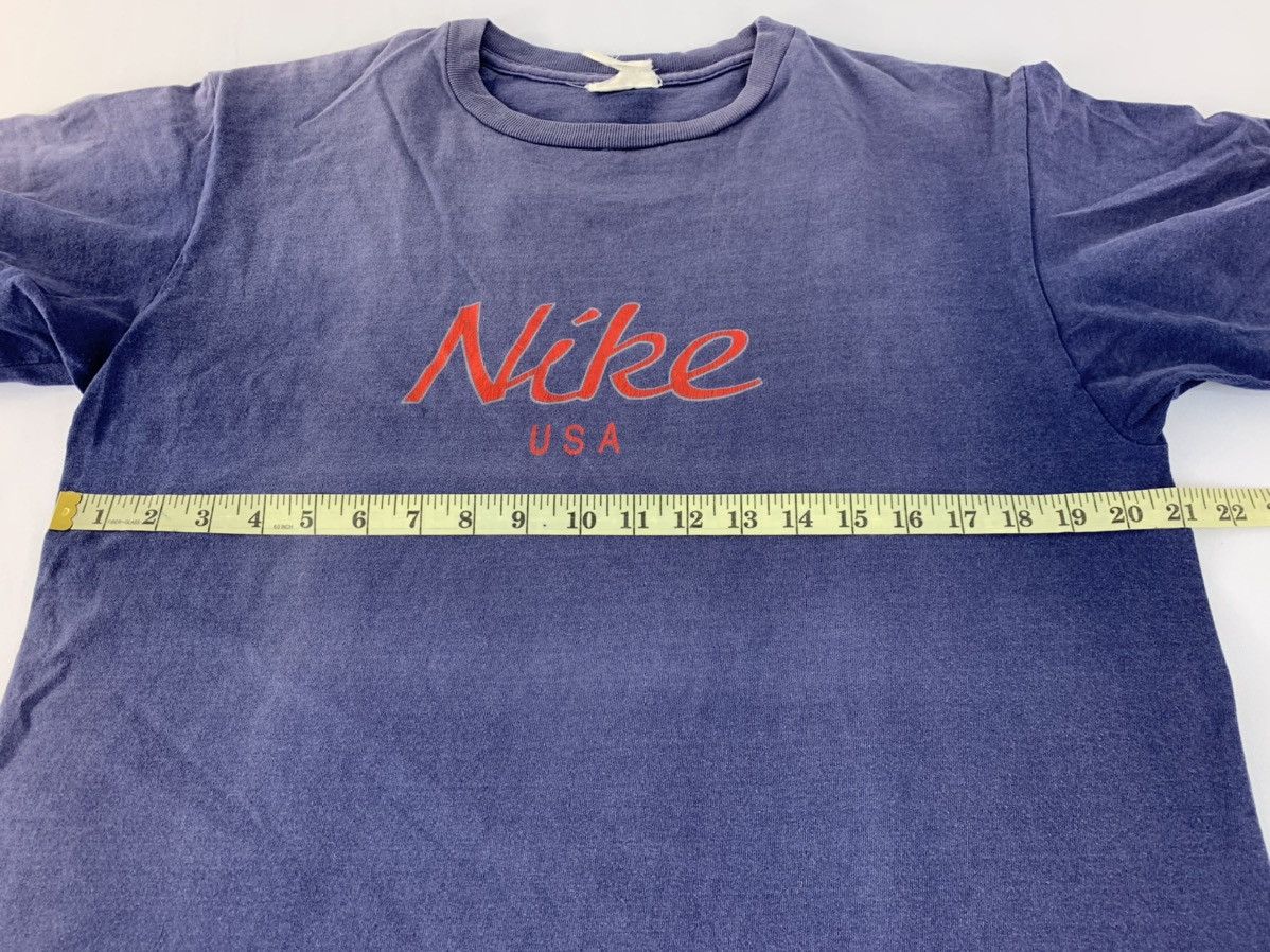Nike × Vintage Hype 90s Nike Usa Spell Out Crewneck Printed Tee Size US L / EU 52-54 / 3 - 8 Thumbnail
