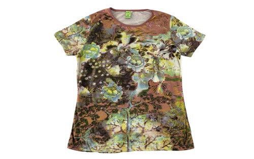 image of Italian Designers x Miss Sixty Hype Miss Sixty Spa Gods Save The Queen Floral Tee, Women's (Size Sm