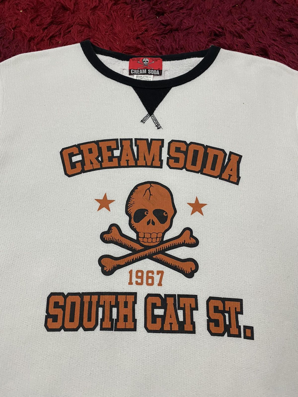 Japanese Brand CREAM SODA “Too Fast To Live, Too Young To Die” ☠️ Jumper Size US L / EU 52-54 / 3 - 4 Thumbnail