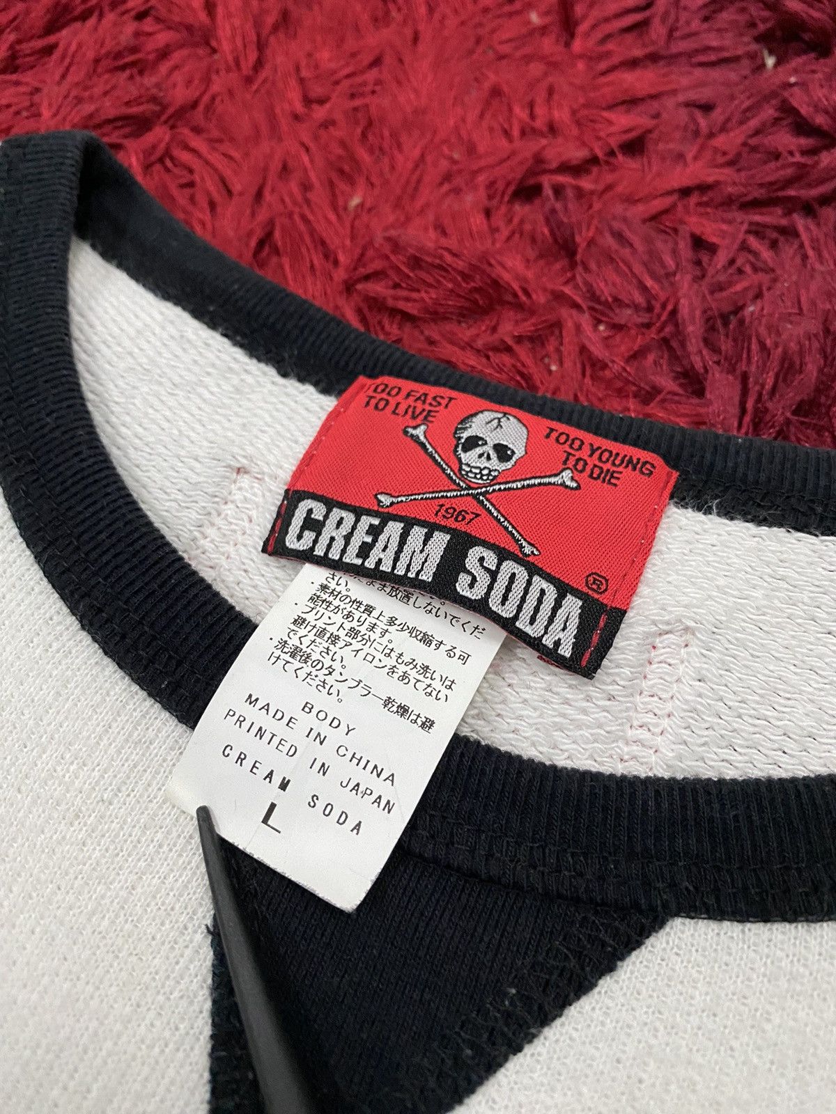 Japanese Brand CREAM SODA “Too Fast To Live, Too Young To Die” ☠️ Jumper Size US L / EU 52-54 / 3 - 5 Thumbnail